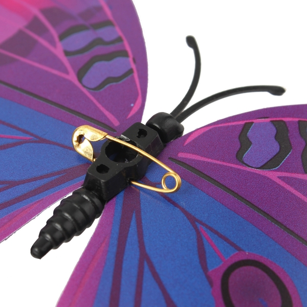 12pcs 3D Purple Butterfly Wand Aufkleber Kunst Abziehbilder Startseite Hochzeit Dekoration
