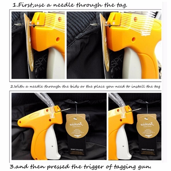 Regulärer Preis Label Tag Tagging Gun 1000 Assorted Widerhaken 6 Needles