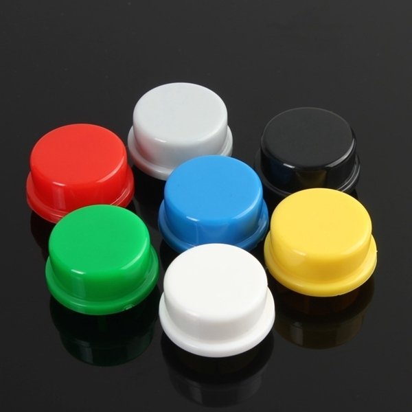 140pcs Rundmischfarbe Tactile Taste Caps Kit Für 12x12x7.3MM Tact Switches