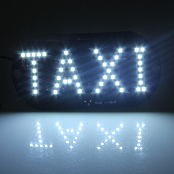 Auto White LED Taxi Taxi Dachzeichen Licht 12V Vehical Innenwindschutz Lampe