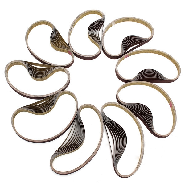 10pcs 770x24mm Zirkonoxid Schleifschleifbänder für Schleif Wood Work