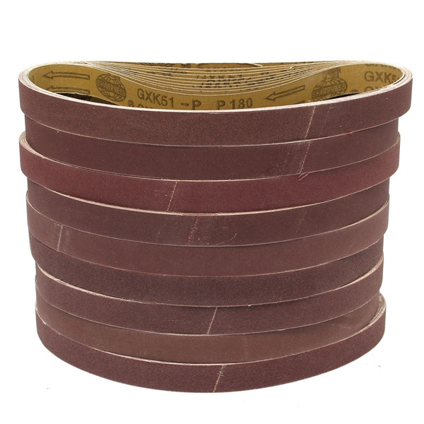 10pcs 770x24mm Zirkonoxid Schleifschleifbänder für Schleif Wood Work