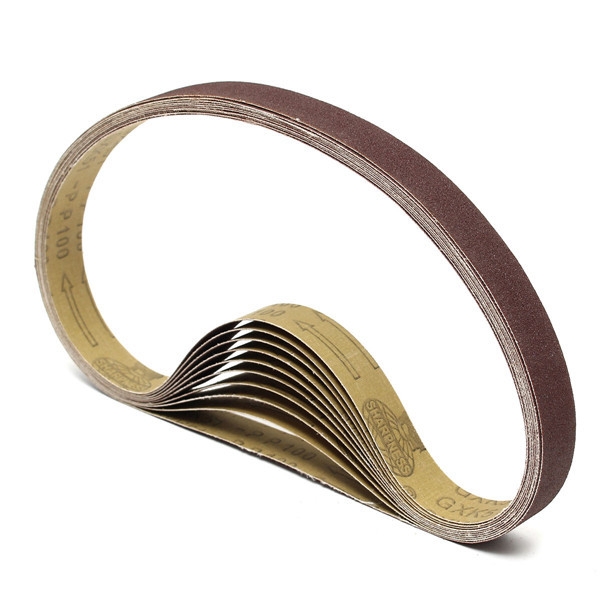 10pcs 770x24mm Zirkonoxid Schleifschleifbänder für Schleif Wood Work