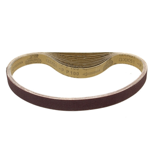 10pcs 770x24mm Zirkonoxid Schleifschleifbänder für Schleif Wood Work