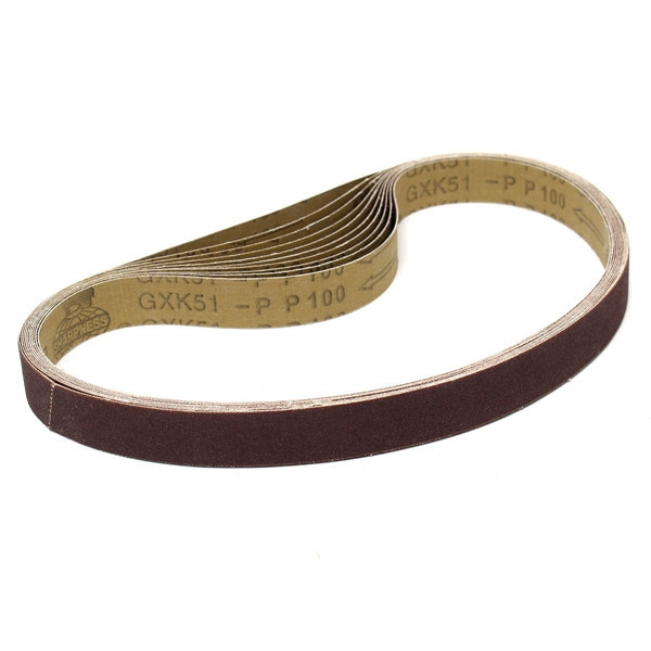 10pcs 770x24mm Zirkonoxid Schleifschleifbänder für Schleif Wood Work