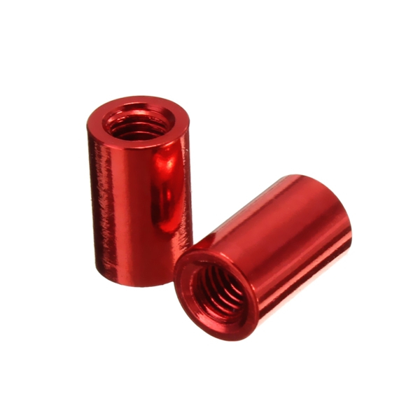 Suleve ™ M3AR1 M3 Aluminiumlegierung Halter Bolzen 8-35mm rotes rundes  PCB Board Abstände Halter 10 Stücker