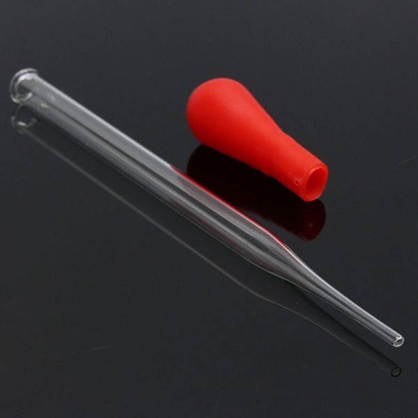 12cm 3ml Glas Dropper Transfer Pipetten mit Gummi Lampe Labor Tool