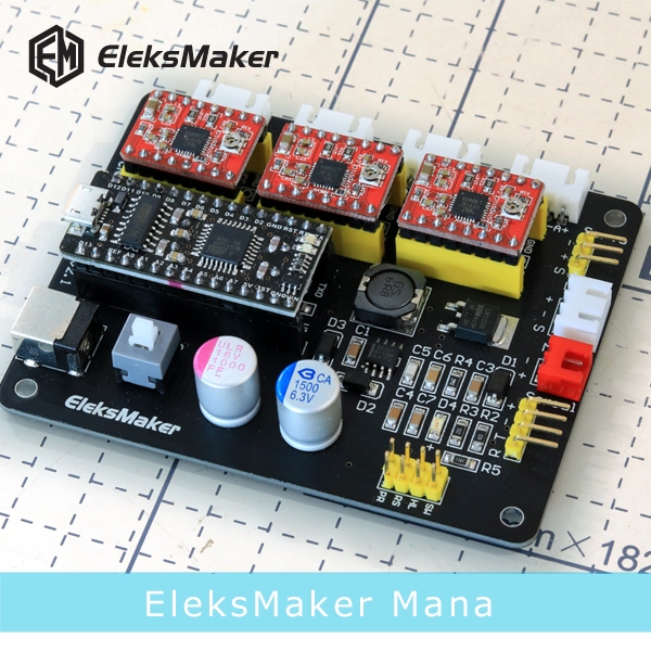 EleksMaker® Mana 3-Achsen-Schrittmotor-Controller-Treiber für DIY-Lasergravierer