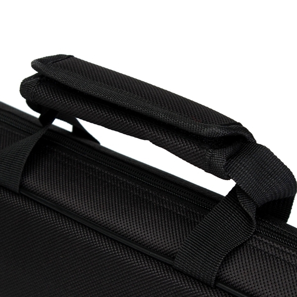 Flöte Tragetasche Abdeckung mit Seitentasche Schultergurt Schwarz