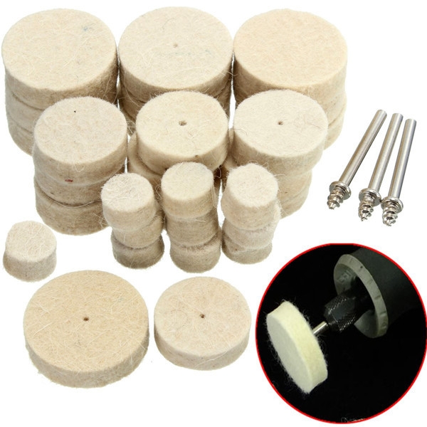 33pcs Wolle Polierscheibe Grinder Zubehör für Dremel