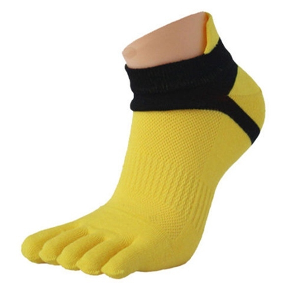 Männer fünf Zehen Socken Baumwolle reine gasdurchlässige Sport Laufen Finger Socken
