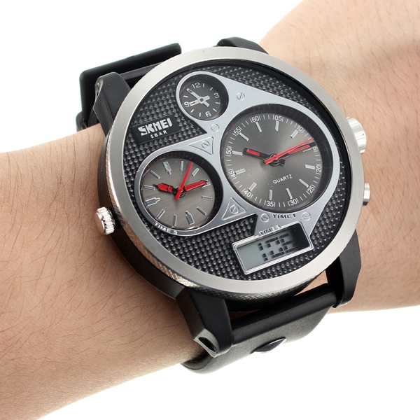 SKMEI Kühler Luxus LED Analog Digital Sport Armbanduhr