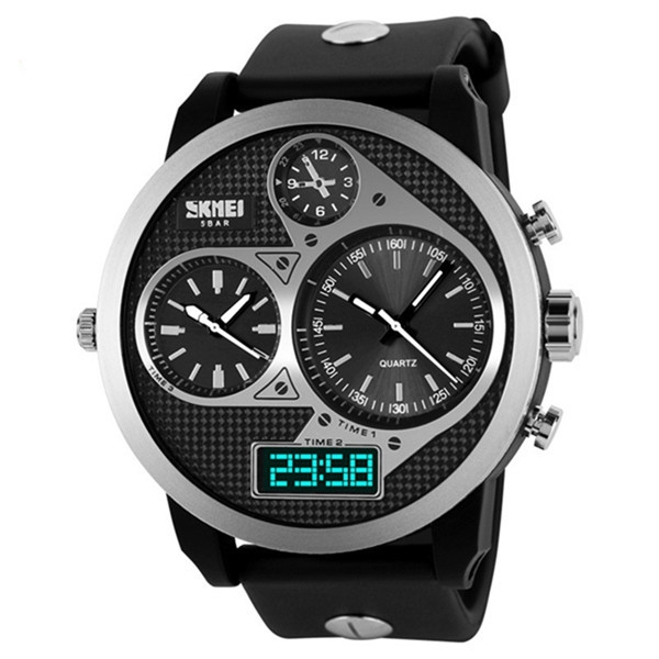 SKMEI Kühler Luxus LED Analog Digital Sport Armbanduhr