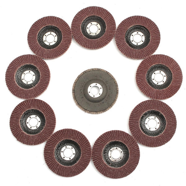 10pcs 115mmx8mm 60 Grit Flap Schleifscheiben Grinder Räder