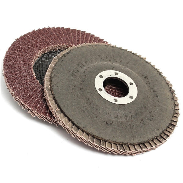 10pcs 115mmx8mm 60 Grit Flap Schleifscheiben Grinder Räder