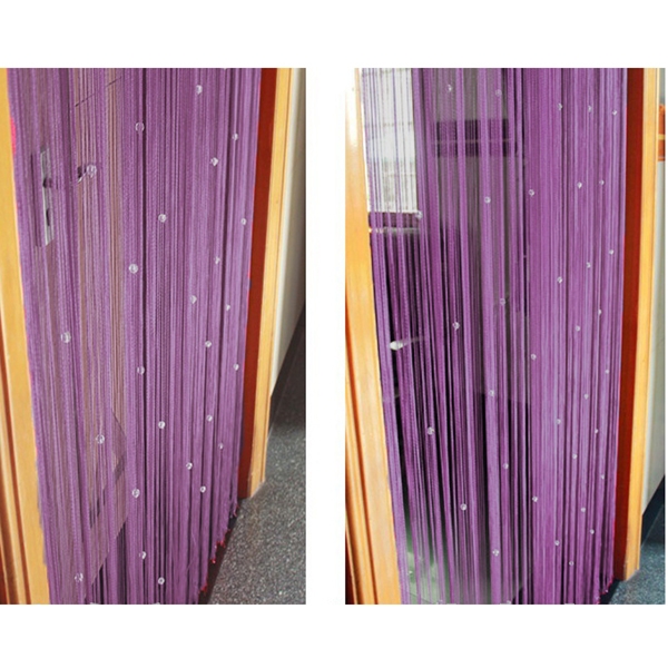 Glitter Crystal Balls Quaste String Linie Tür Fenster Vorhang Raumteiler Bildschirm Dekor