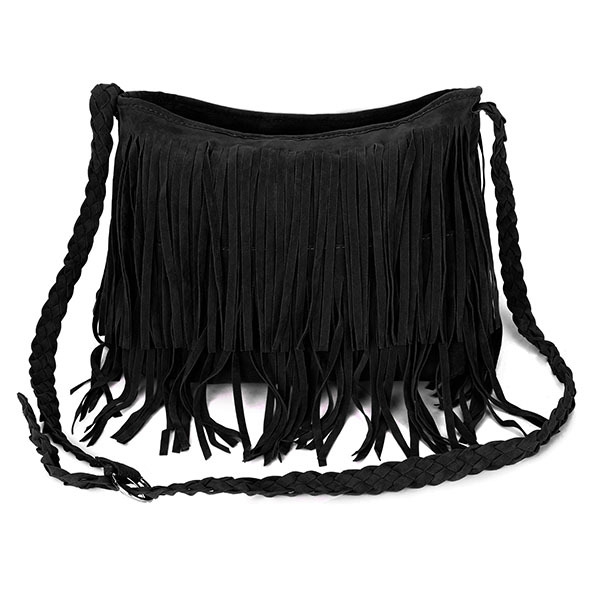 Frauen Retro  Troddel Beutel Mädchen beiläufige Schultertaschen Umhängetaschen Messenger Bags