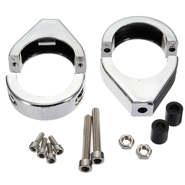 41mm Blinkerhalterung Gabelrohrverlegung Klemmen Anzeige für Harley