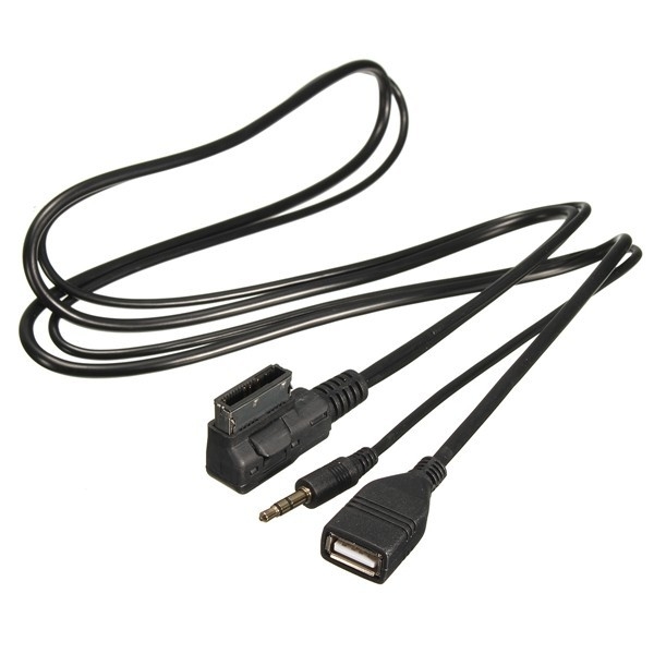 Auto AMI MDI Musik USB Ladegerät 3.5 mm Klinke AUX Audio Kabel für AUDI A3 A5 S5