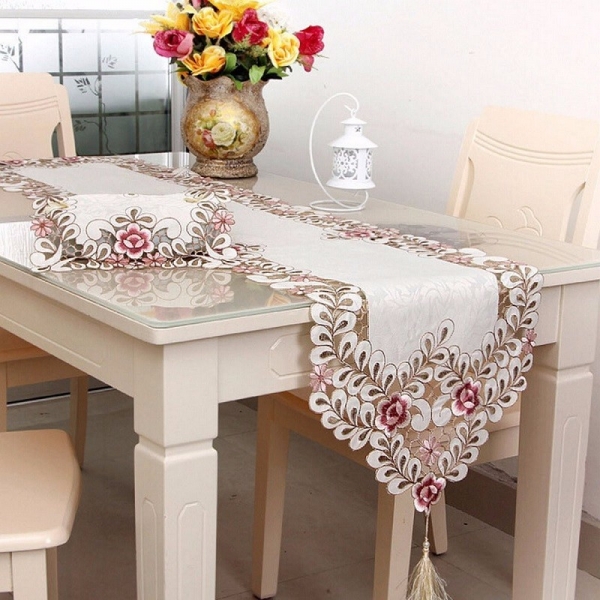 Vier Größe Pastoral Tischläufer Blumentischdecke Hochzeit Startseite Dekorative Mat