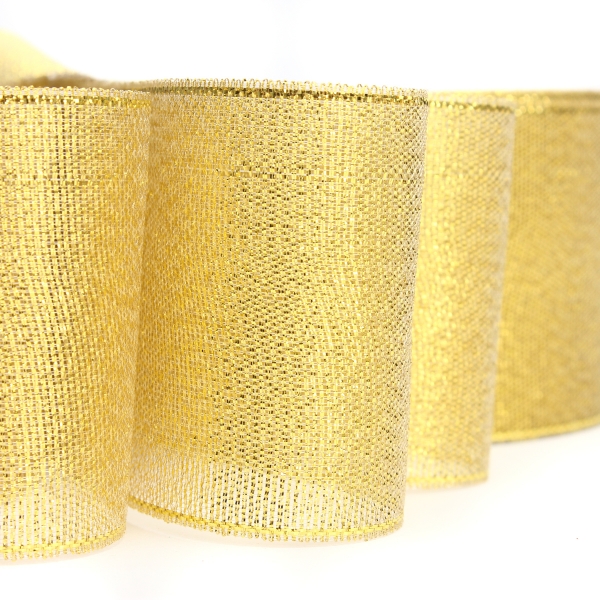 50mm 25 Yards Draht Rand Gold Silber glitter Effektband Hochzeit Geschenk Verpackung Zubehör