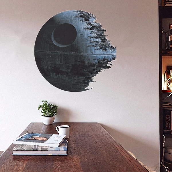 45cm Removable Death Star Wars Wand Aufkleber Kunst Vinylabziehbild Kind Schlafzimmer Ausgangswand Dekoration