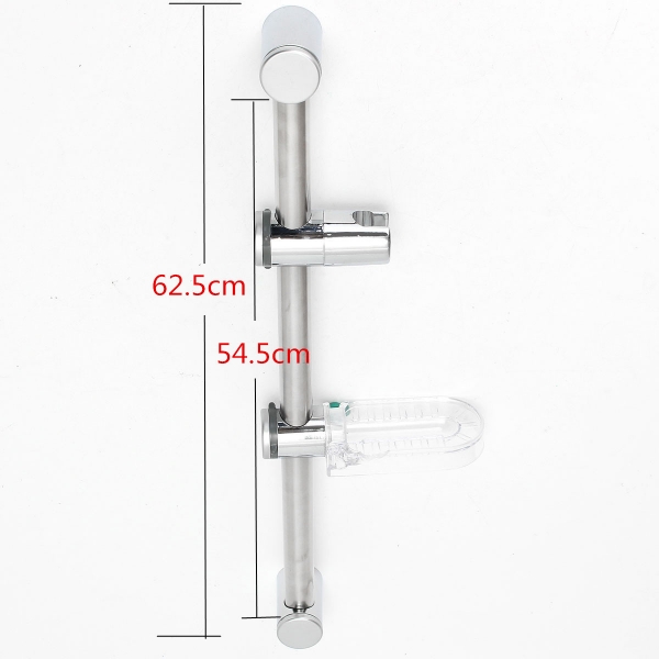 Aluminium Duschkopf Riser Gleitschiene verstellbare Halter mit Seifenschale