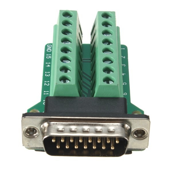 15pin D-SUB DB15-Stecker Breakout-Karte Anschlussklemmenanschlussblock