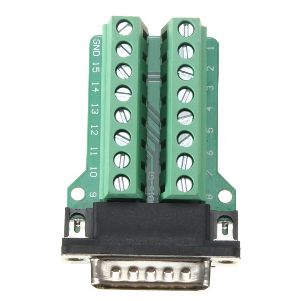 15pin D-SUB DB15-Stecker Breakout-Karte Anschlussklemmenanschlussblock