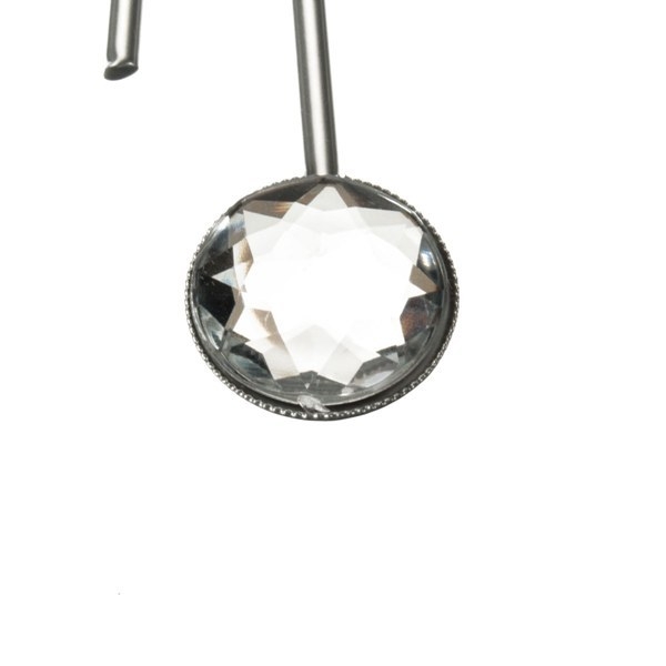 Diamante Kristalleffekt Jeweled Sunburst Silber Draht Wanduhr