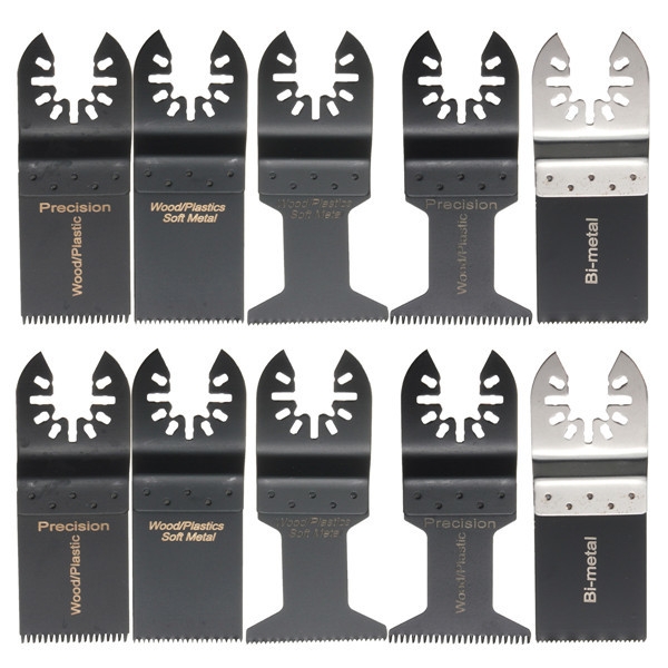 10 Stück Oszillierende Multitool Sägeblätter Set für Fein Bosch Porter Dewalt