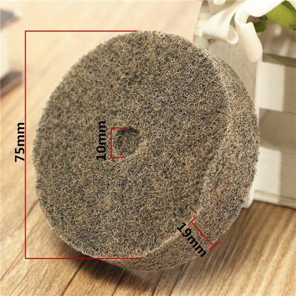 3 Zoll 75mm Nylon Faser Polierer Polierpad Rad