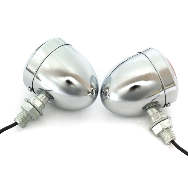 Paar 12V Motorrad Blinker Kontrollleuchte Lampe für Harley