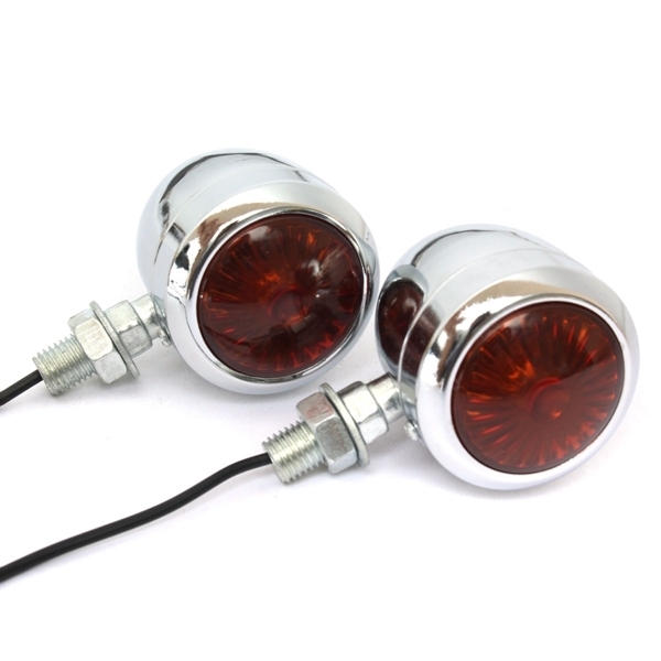 Paar 12V Motorrad Blinker Kontrollleuchte Lampe für Harley
