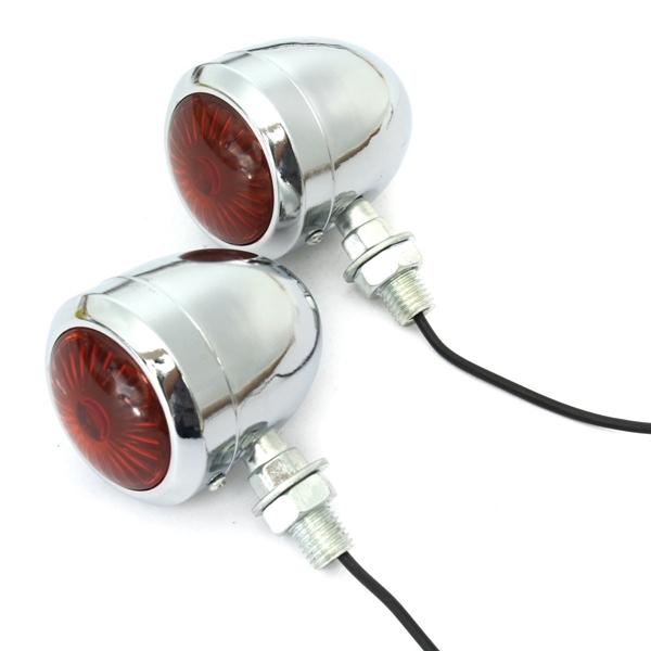 Paar 12V Motorrad Blinker Kontrollleuchte Lampe für Harley