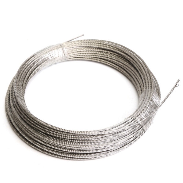 304 Edelstahl 3 mm Durchmesser Kabel Draht Kleidung Kabel Linie Drahtseillänge 30M
