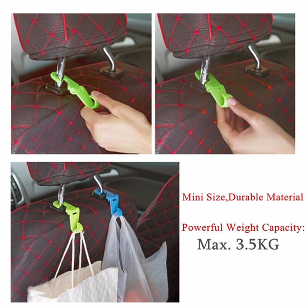 Tragbare Autositz Haken Kleiderhandtasche Einkaufstasche Organisator Halter Plastikaufhänger
