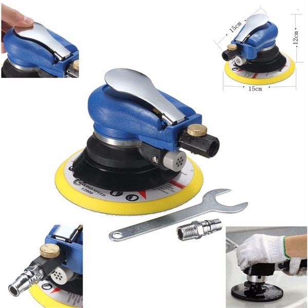 6 Zoll Air Exzenterschleifer Palm Sander Schleifpad Saugbohner