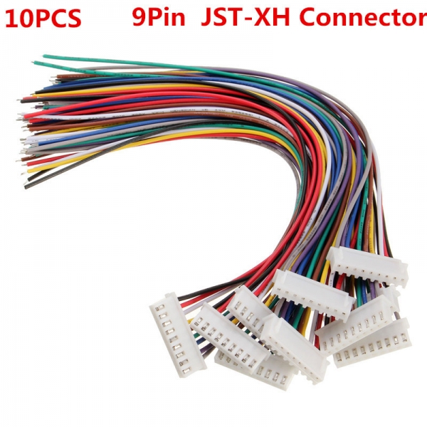 10PCS 9Pin 8S Terminal-Draht-Balance Charger Male / Female JST-XH Steckverbinder Kabel