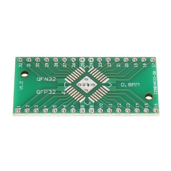 QFN32 QFP32 Converter SMD Adapter PCB Universalboard dip