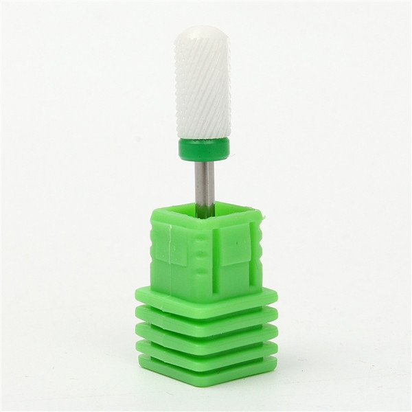 Elektrische Nagel Schleifkopf Bohrer Keramik runde weiße Nagelbohrer