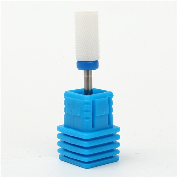 Elektrische Nagel Schleifkopf Bohrer Keramik runde weiße Nagelbohrer