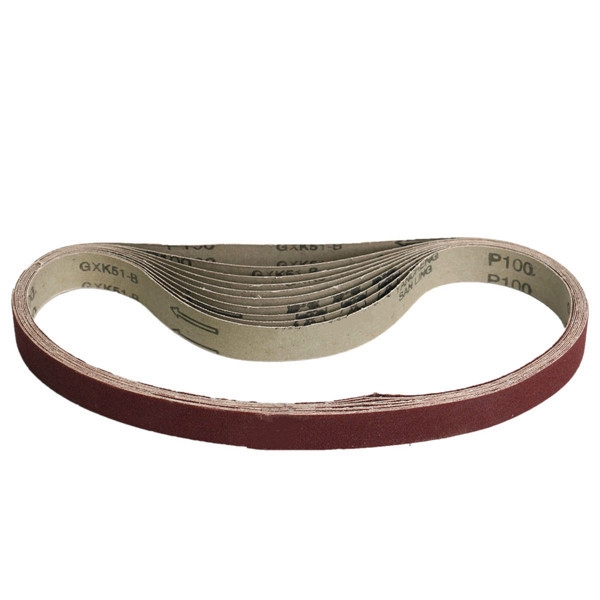 10pcs 760x25mm 100 Grit Schleifbänder Schleifschleifpapier