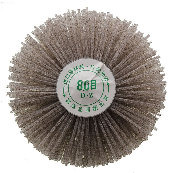 6mm Schaft 80 Grit Schleifscheibe Pinsel Holzverarbeitung Polierscheibe