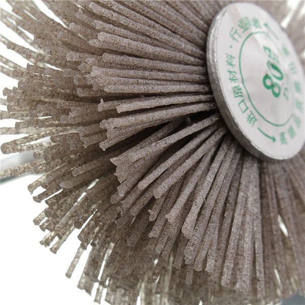 6mm Schaft 80 Grit Schleifscheibe Pinsel Holzverarbeitung Polierscheibe