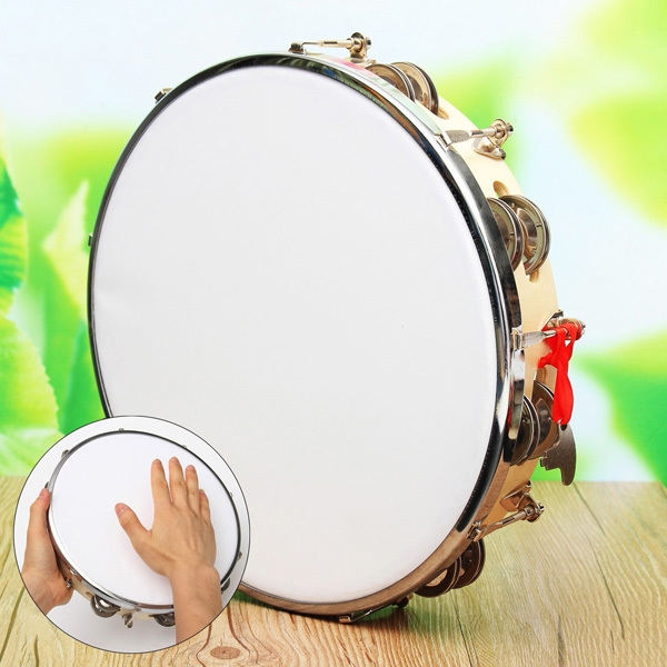 Polyester Leder Pandeiro Drum Tambourine Samba Brasil Holz Musik Instrument