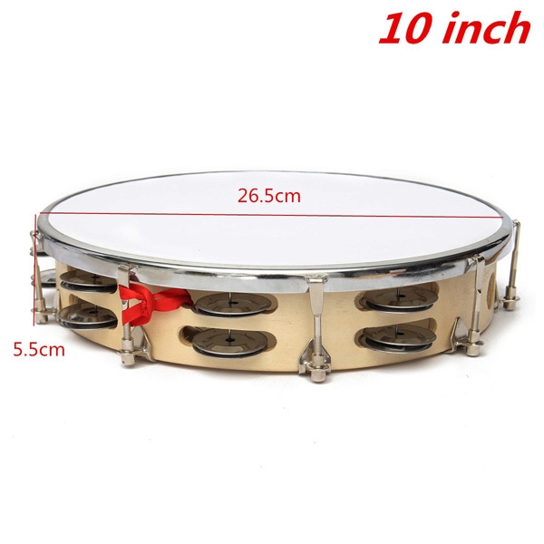 Polyester Leder Pandeiro Drum Tambourine Samba Brasil Holz Musik Instrument