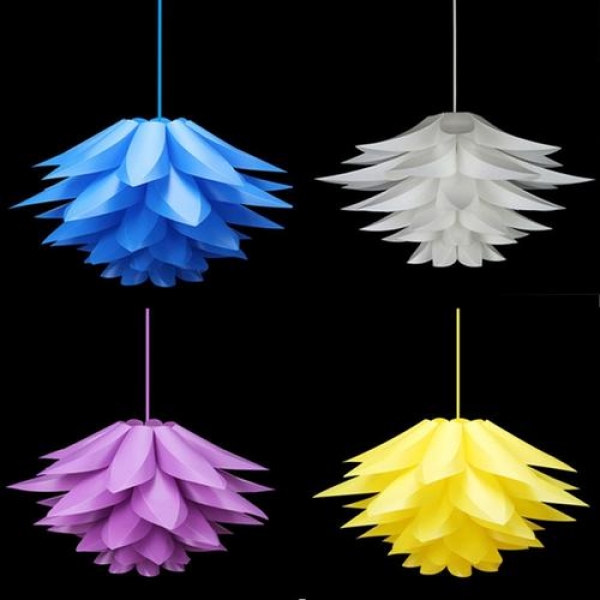 Moderne Lotus Anhänger Kronleuchter hängende Deckenleuchte Hängeleuchte DIY Lampshade