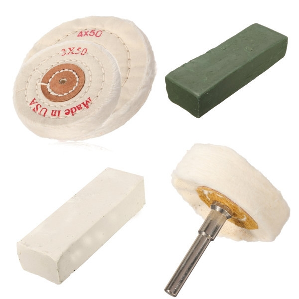 5pcs Polierscheibe Kit Buffing Polierscheibe Compound Metallpolierwerkzeuge