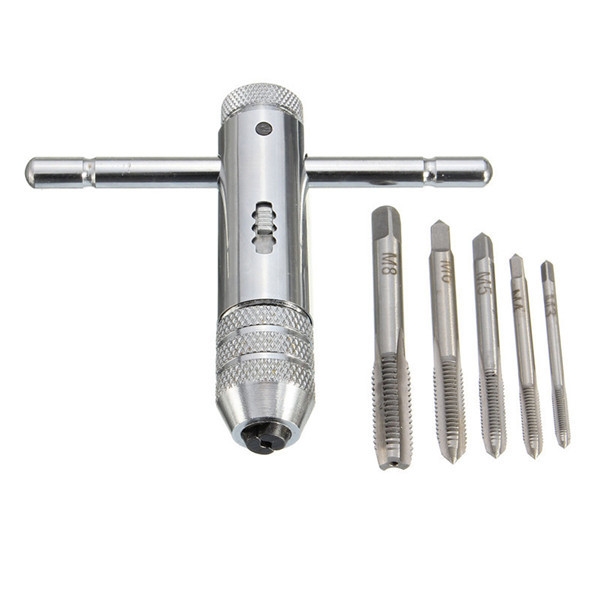 Edelstahl-T-Griff-Ratschenschlüssel-Reparatur-Werkzeug mit 5 Schrauben
